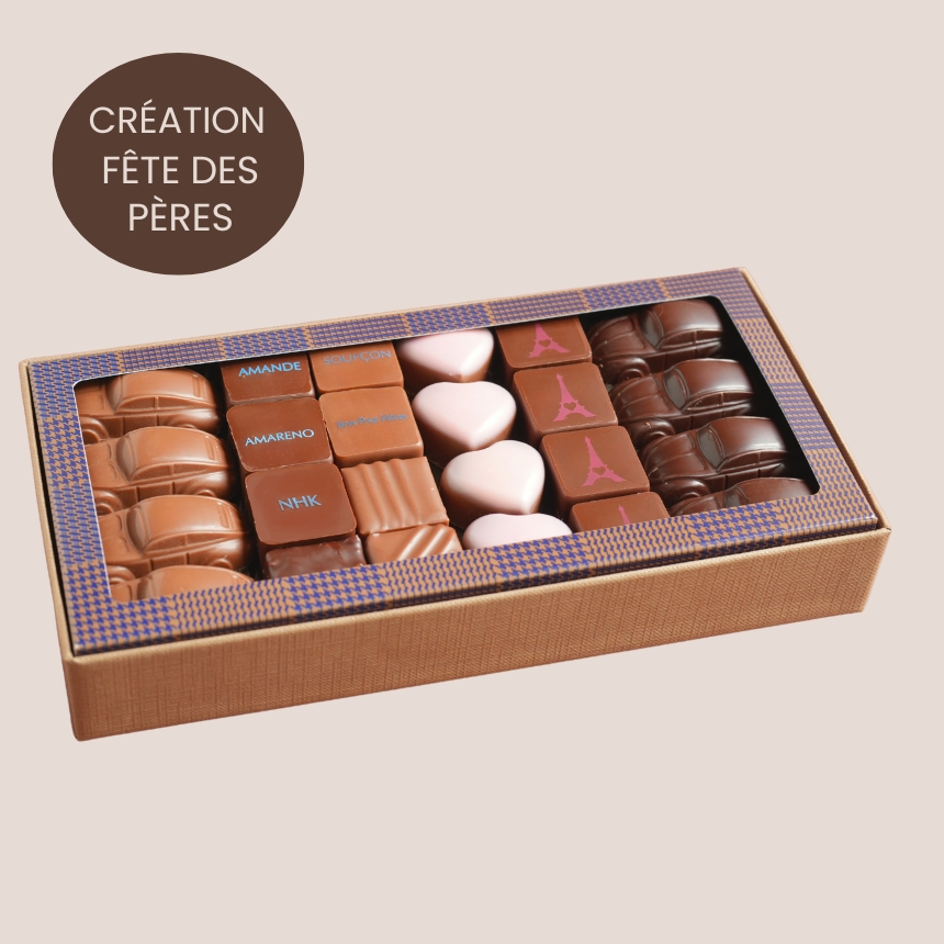 boîte chocolat fête des pères 2024 16 choco